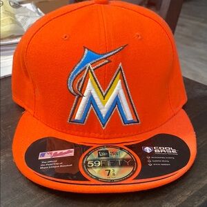 New Era Orange Miami Marlins Hat